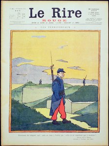 „Raki szańcowe też; ale nie ocieraj się o to: te nie cofają się!”, przednia okładka „Le Rire Rouge”, 23 stycznia 1915